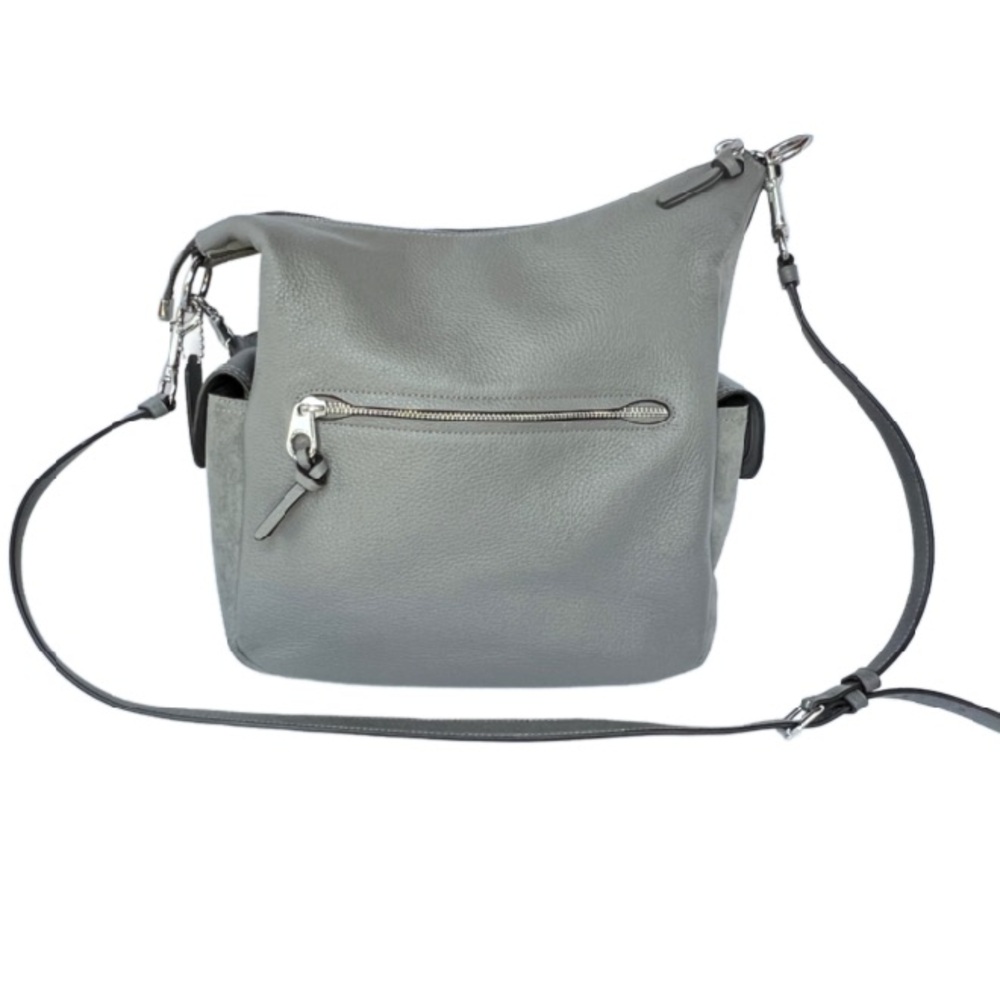 Coach Grey Leather Penny Shoulder Bag - Picture 2 of 16